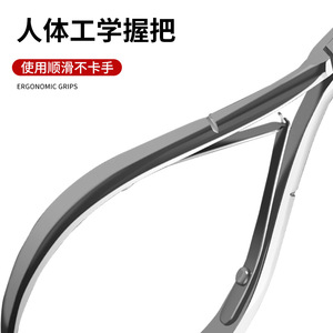 D501 Stainless Steel <b>Nail</b> Cuticle Clippers Curved Blade Professional Manicure <b>Tools</b> Dead Skin Remover - Product Image 4