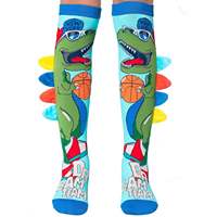 Chaussettes décontractées 3D en polyester/coton respirant pour enfants, motif dessin animé, vente chaude transfrontalière sur Internet