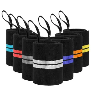 Soporte de muñeca MKAS para gimnasio, venta al por mayor, soporte de muñeca de entrenamiento cruzado para levantamiento de pesas con logotipo personalizado, muñequeras para levantamiento de pesas