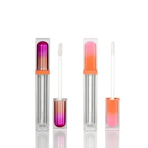 PMMA Rõ Ràng Nhựa Lip Gloss Ống Trường Hợp Tùy Chỉnh Son Môi Lỏng Bao Bì