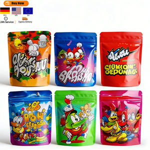 Bolsa de Embalaje de Alimentos Personalizada de 3.5 Gramos, Tipo Cadena, Esmerilada, a Prueba de Olores, con Cierre, de Película de Poliéster Duradera, con Cierre de Cremallera, de Colores - Product Image 1