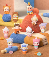 Labubu Original de Navidad POP MART POP BEAN Serie Fluffy Cozy, Bolsa Sorpresa (1 Unidad por Paquete), Caja Sorpresa, Mini Figuras de Vinilo