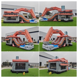 Castillo Inflable Comercial con Tobogán, Temática de Excavadora, Certificado CE, de PVC, para Niños, para <span class=keywords><strong>Alquiler</strong></span> en Eventos - Product Image 6