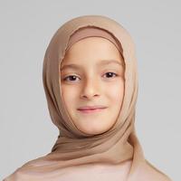 Hijab en Modal Uni de Taille Mini pour Enfants 60*22 Pouces, Tissu Respirant en Modal Tissé Bambou de Bonne Qualité pour Jeunes Filles Musulmanes