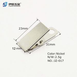 YIWANG - Porta Tarjetas de Identificación Metálico Plateado al por Mayor, 12x23x31MM, Clip para Tarjetas - Product Image 3