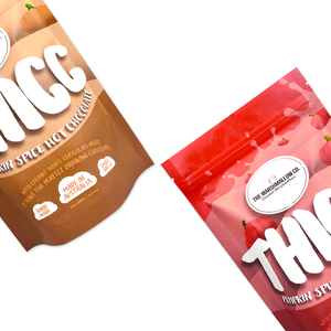 Bolsas de plástico con cierre de cremallera personalizadas, bolsa con cremallera de pie, bolsa de embalaje de chocolate con logotipo propio - Product Image 5