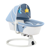 Chaise berçante pour bébé avec mouvement de balancement fluide, inclinaison réglable et design portable pour le confort du nouveau-né partout