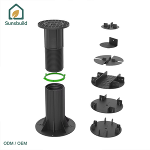Système de terrasse surélevée résistant à l'eau Sunsbuild Eco Friendly PP avec supports réglables pour l'extérieur - Product Image 4