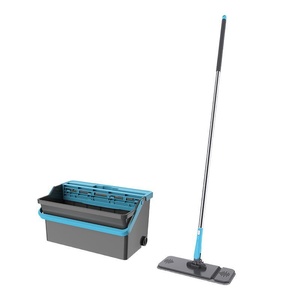 Serpillère plate en microfibre, outils <span class=keywords><strong>de</strong></span> nettoyage ménager, ensemble serpillère et seau, équipements <span class=keywords><strong>de</strong></span> nettoyage pour l'entretien <span class=keywords><strong>de</strong></span> la maison - Product Image 1