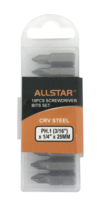 All Star Fabricant professionnel Traitement de surface sablé 10Pcs Jeu d'embouts de tournevis Crv Tournevis