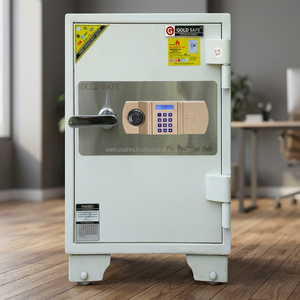 WELKO HS42 E Silver Commercial Hotel Safe with <b>Electronic</b> Digital Lock 3.5mm Steel Door Illuminated <b>Keyboard</b> White Color - Product Image 3