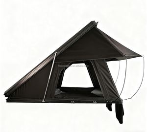 Tente de toit triangulaire <span class=keywords><strong>ultra</strong></span>-fine à ouverture automatique rapide, coque rigide pour <span class=keywords><strong>camping</strong></span> en voiture compacte - Product Image 1