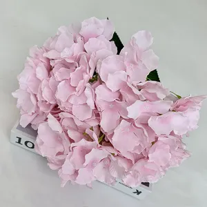 Hoge Kwaliteit Faux Tianyuan 5 Vork Grote Bloemblad Hortensia Kunstmatige Real Touch Hortensia Bloem Home Bruiloft Decoratie
