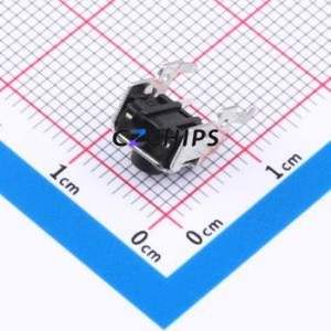 GT-TC101A-H055-L1 Tactile Switch Through hole,6x7.5mm Switch Single Pole Single Throw Round Button 1.6N Right Angle Insert - Product Image 2