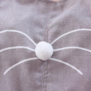 Ensembles de vêtements pour nouveau-nés, combinaisons mignonnes à bretelles pour bébés filles avec un adorable motif de chat, vente en gros - Product Image 6