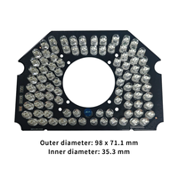 CGX 90-LED PCBA SMT, LED Infrarrojo, Diseño de PCB, Emisor IR, Placa SMD, Sensor de Control de Luz, Cámara CCTV, Seguridad, Visión Nocturna