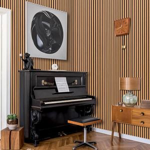 Venta al por mayor de panel de pared de listones de madera de absorción de sonido Akupanel de roble Panel acústico de reducción de eco de ruido para estudio de oficina <span class=keywords><strong>en</strong></span> casa - Product Image 5
