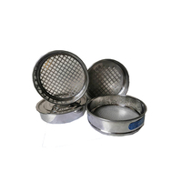 Ensemble de tamis de laboratoire pour tests de sol, mailles de 75, 100, 150, 200, 250 microns