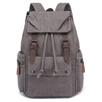 Sacs à dos en toile unis tendance et abordables pour étudiants, garçons et hommes, sacs de collège, sacs pour ordinateur portable en polyester, portables et à la mode