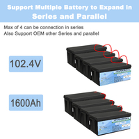 48V 51,2V 100Ah 105Ah LiFePO4 Lithium-Batteriepack-Box für DIY Solar-Heimenergiespeichersystem 5kWh 10kWh 15kWh 30kWh