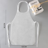 Bavoir jetable sans manches imperméable à l'eau, tablier de salle à manger pour restaurant et hôtel, accessoire de cuisine anti-salissure, vente en gros