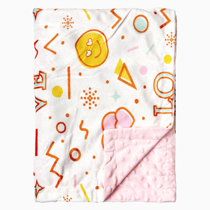 Coperta per Neonati Tema Amore, Super Morbida in Maglia di <span class=keywords><strong>Visone</strong></span>, Doppio Lato con Puntini Minky, Coperta Sensoriale Calmante per Bambini, Quattro Stagioni CPC - Product Image 6