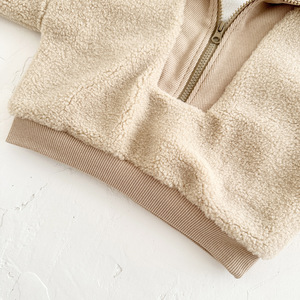 Veste polaire épaisse en peluche d'hiver pour enfants Garçons Filles Jumper Zipper Long Sleeve Fleece Fuzzy <span class=keywords><strong>Sherpa</strong></span> Kids Baby Jacket Coat - Product Image 4