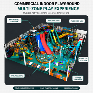 Nuovo Design Personalizzabile: Area Giochi Morbida per Bambini con Scivolo e Piscina di Palline a Tema Spaziale in Alluminio e Peluche, Attrezzatura Commerciale per Parchi Giochi al Coperto - Product Image 3