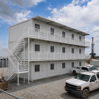 Maison modulaire isolée en laine de roche de haute qualité, cantine pour le personnel, norme AS NZS pour l'Afrique, commande en gros
