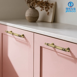 Poignées de meuble JAYHOO en laiton vintage, forme barre, bronze antique, style traditionnel, quincaillerie durable pour portes d'armoires - Product Image 5