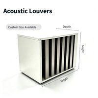 Grilles acoustiques de ventilation industrielle, installation facile, isolation phonique CVC pour système de ventilation d'usine
