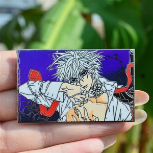 Broche imitation émail 5,5 cm, badge bouton anime <span class=keywords><strong>Kiryu</strong></span> Zero, décoration de papeterie, bijoux, artisanat en alliage - Product Image 1