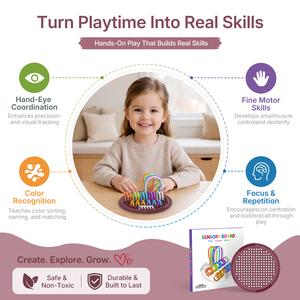Planche <span class=keywords><strong>d</strong></span>'activités sensorielles FLwarm en silicone, jouet anti-stress éducatif et apaisant pour l'anxiété, le TDAH et l'autisme, pour les enfants de 3 à 14 ans et plus - Product Image 5