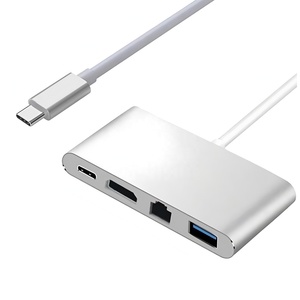 Hub USB C 4 en 1, Tipo C a HDMI 4K, USB 3.0, Ethernet, Carga PD, Adaptador Multipuerto - Product Image 2