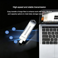 Clés USB personnalisées, clé USB OTG type C, clé USB 64 Go pour téléphones mobiles, 16 Go, 32 Go, 128 Go, clé USB 2.0 OTG