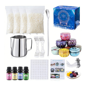 Frascos de lujo vacíos para velas con tapas y cajas para llenado de cera de soja personalizada, programación de exhibición minorista para muestras de marca, global - Product Image 1