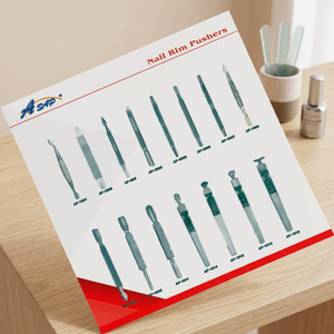 ASAP - Juego de Empujadores de Cutículas de Acero Inoxidable Planos, Reutilizables y Sostenibles, de Doble Uso, para Manicura y Pedicura, 1 Unidad - Product Image 2