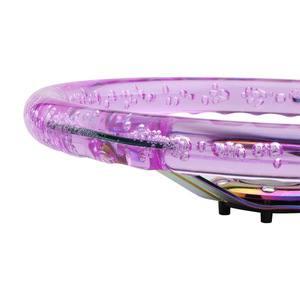 Aosu Cross-border Auto Parts Acrylic <b>Racing</b> Steering <b>Wheel</b> 3 Spokes Transparent Glow In Dark Crystal Bling Style - Product Image 5