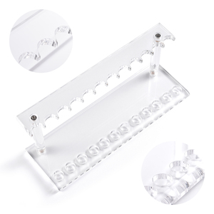 Support à pinceaux à ongles en acrylique transparent KADS, 12 trous, support de présentation détachable, organisateur de pinceaux de manucure pour salon et usage domestique - Product Image 3