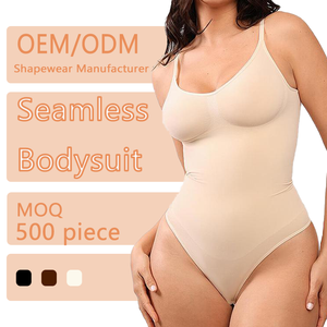 Jumpsuit Korset Wanita Tanpa Punggung, Bodysuit Thong Pengangkat Bokong, Seamless, Penyangga Pinggang, Shapewear, Laris Manis - Product Image 1