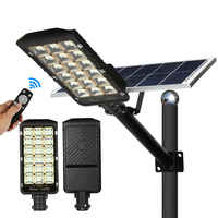 Omsen lampu tenaga surya Led luar ruangan, lampu jalan tenaga surya lampu otomatis Sensor gerak untuk jalan taman rumah