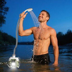 For BOOMING 20LPM Portable <b>Shower</b> Pump for Outdoor Activities for Hiking Pool Camping Bath <b>Shower</b> Heating Factory OEM - Product Image 6