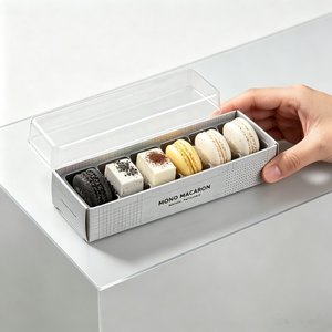 Boîte à pâtisserie en papier kraft avec fenêtre pour l'emballage de gâteaux, biscuits et desserts, vente en gros directe d'usine - Product Image 4