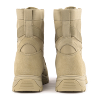 Bottes tactiques imperméables tendance pour hommes, style britannique, à lacets, en daim, mi-montantes, avec soutien de la voûte plantaire, semelle extérieure en caoutchouc, doublure en maille, pour le printemps
