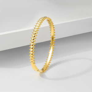 स्टेनलेस स्टील 18k गोल्ड ब्रैसलेट फैशन महिला गहने कारखाने थोक गहने - Product Image 2