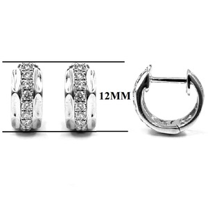Exportateur de bijoux : Boucles d'oreilles créoles Huggie en or jaune 18 carats, diamant 100% naturel, 3,04g, couleur G-H, qualité 18, somptueux et de grande valeur - Product Image 3