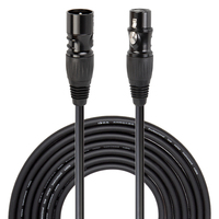 Câble XLR Yinyu MC015K mâle vers femelle 3 broches, câble de microphone équilibré pour enregistrement en studio, enceinte PA, table de mixage DJ