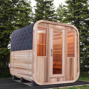 Cedro rojo canadiense de alta calidad crea una <span class=keywords><strong>sauna</strong></span> tradicional para exteriores para 2 a 4 personas - Product Image 4