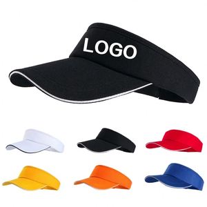 Custom Cotton Sun Visor <b>Cap</b> with Adjustable for Sport Style for Children & Adults-Promotional Advertising Gifts - Product Image 1