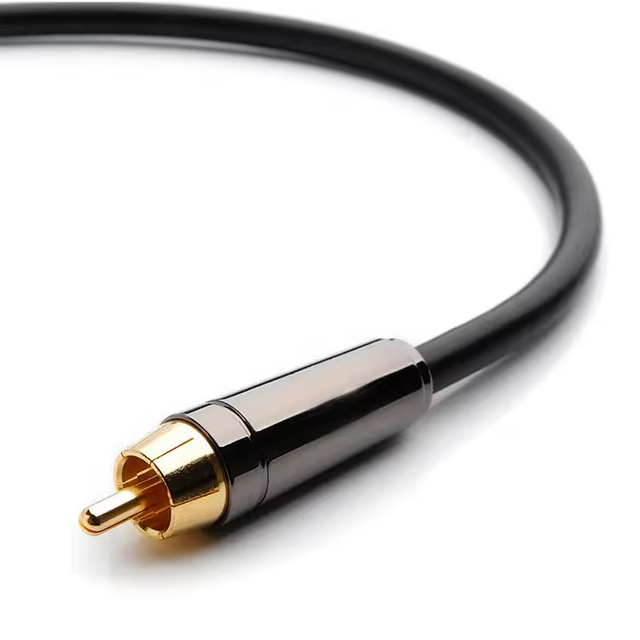 Custom Stereo Audio Cable Gold Plated Copper Core RCA Male to Male Premium Sound Quality Plug Audio Video Speaker Cable